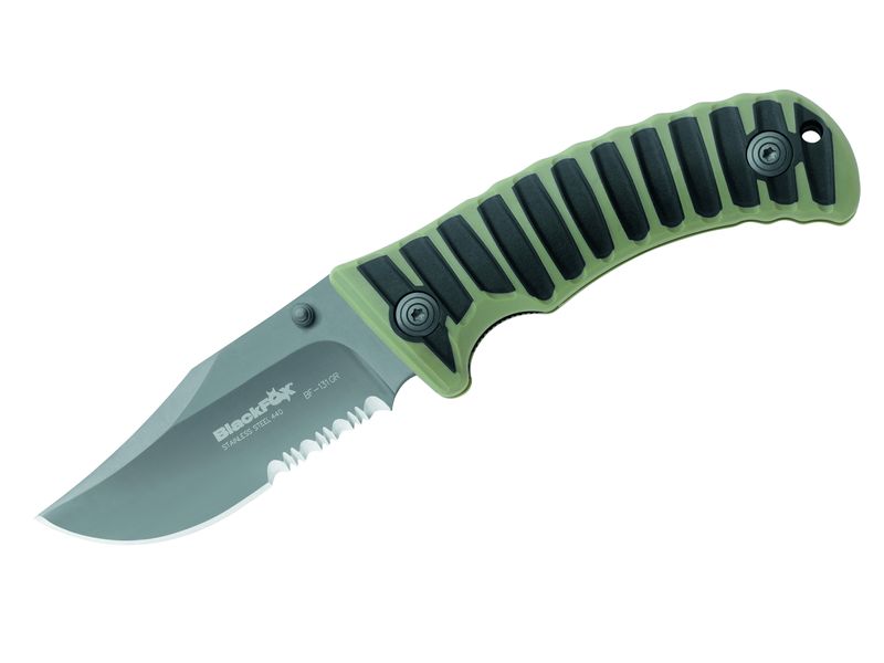 BlackFox Taschenmesser 440A titanbeschichtet mit Nylon-Etui 
