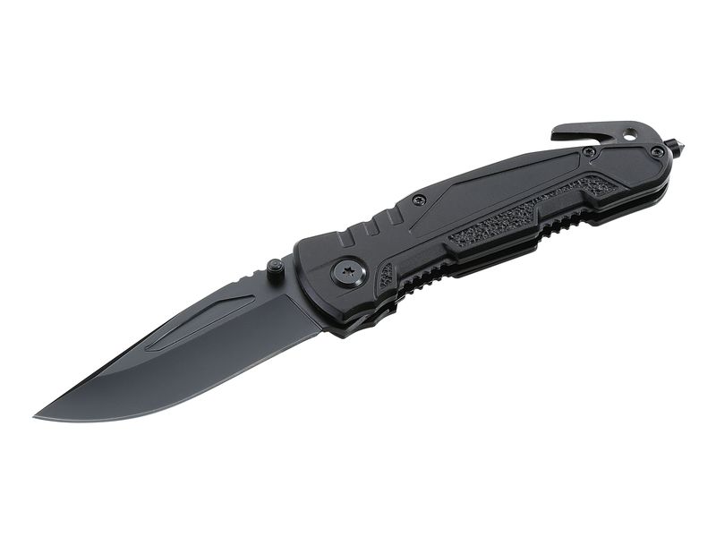 Top Collection Einhandmesser, 440- Stonewashed-Optik, Nylon-Etui, Box 