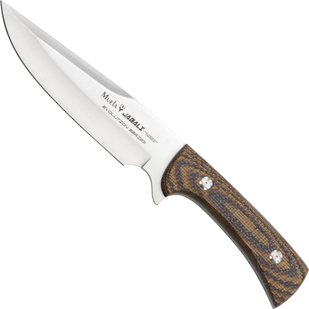 Muela Jabali Micarta Mustard großes Jagdmesser 
