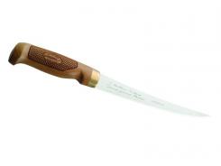 Marttiini Filetiermesser Classic Superflex, Klinge 19cm Birkenholz, Lederscheide 