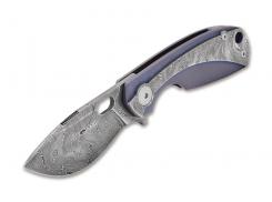 Taschenmesser Lille Damasteel Blue Damastmesser Damast 