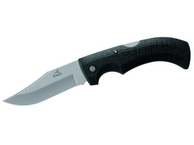 Gerber Taschenmesser Gator Fine Edge, glatte Klinge Kraton-Heft, Etui 