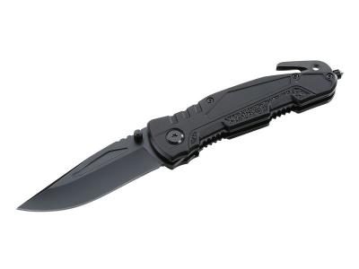Top Collection Einhandmesser, 440- Stonewashed-Optik, Nylon-Etui, Box 