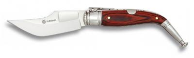 kleines Spanisches Navaja Taschenmesser 5cm Klinge Red Stamnia Wood 